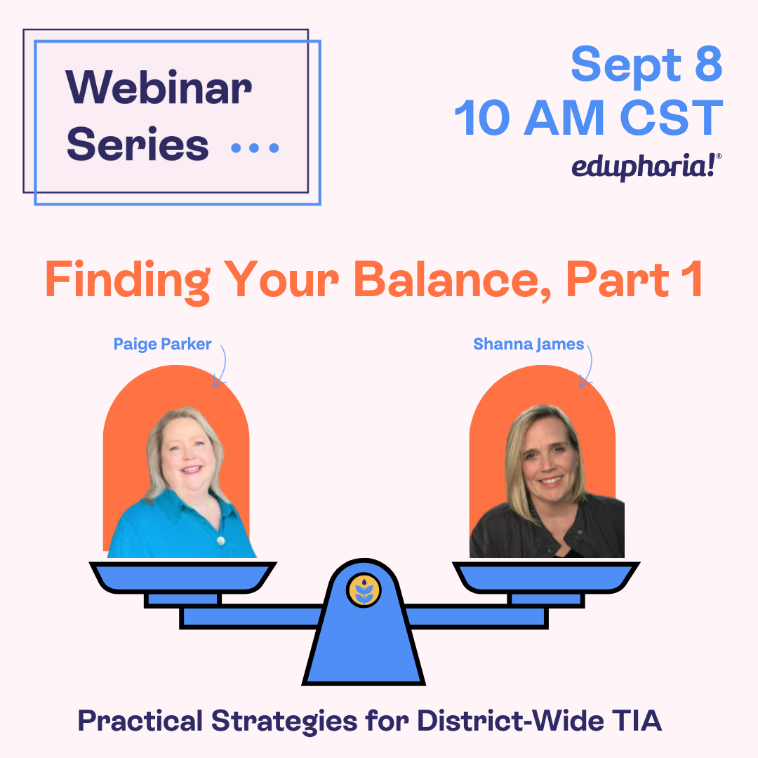 Webinar announcement featuring Paige Parker and Shanna James discussing practical strategies for the teacher incentive allotment.